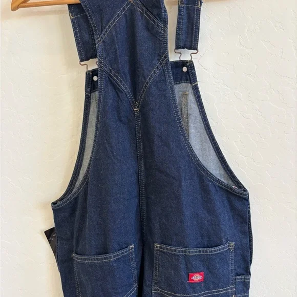 Dickies Women's Blue Denim Overalls - Picture 5 of 6